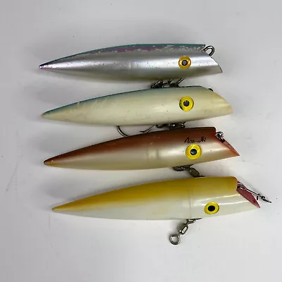 Tomic 6   SALMON PLUGS Ace Hi Lucky Louie Fishing Lures Lot Of 4 • $25.79