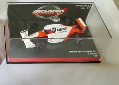 Minichamps F1 McLaren Honda V12 G.Berger 1991 Edition 64 #11 1/64 Scale Display  • £9.48