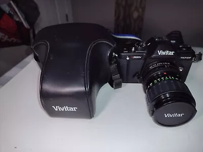VIVITAR V3800N 35mm SLR FILM CAMERA WITH 28-70mm 1:3..4 LENS W/Case • $75