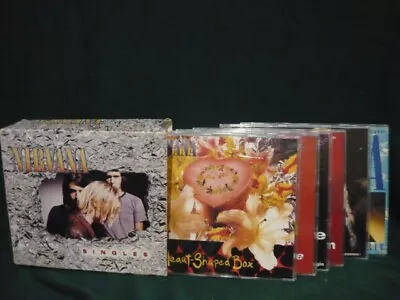 NIRVANA Singles 6x CD Box Set Oz 1995 TOP COPY Nevermind & In Utero W/non-LP Ex+ • $50