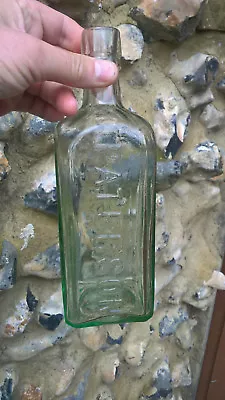 £34.95 • Buy VINTAGE GLASS LARGE Meduim  -   PATERSON - GLASGOW   GLASS BOTTLE SCOTLAND 