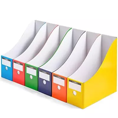 Magazine File Holder Folder Holder Magazine Organizer Book Multicolored • $25.63
