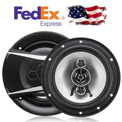 2Pcs 12V 6 Inch Car HiFi Coaxial Speaker Audio Music Stereo Speakers 91dB 650W • $40.49