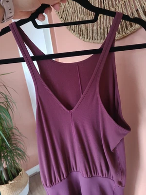 £45 • Buy Nike Yoga Infinalon Dri Fit Dance Studio Training 7/8 Jumpsuit Burgundy - M £80