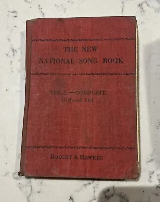1938 Copy Of The New National Song Book Folk Songs Carols Rounds  Boosey Hawkes • £4
