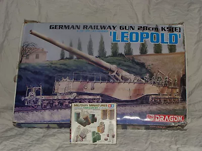 1/35 Dragon German WW2 Railway Gun 28cm K5(E) LEOPOLD Plastic Model Kit 6200 • $200