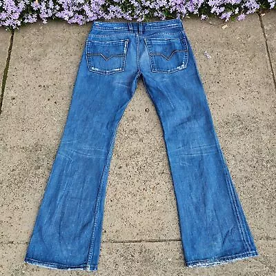 Diesel Zathan Jeans Men's 30x30 Selvedge Bootcut Button Fly Cotton Made In Italy • $130