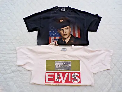 Lot Of 2 Elvis Presley Tshirt Size L And M • $19.99