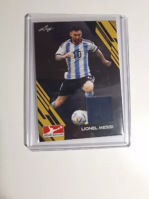 Messi Lionel Game Used Worn Wc Argentina LEAF Card Jersey Not Signed • £19.99