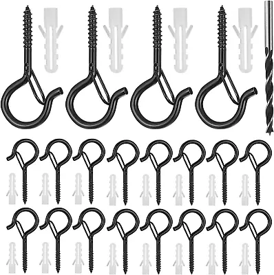 20 Pcs Outdoor Q-Hanger Screw In Hooks Hanging Light Ceiling Hooks Wall Mount • £10.53