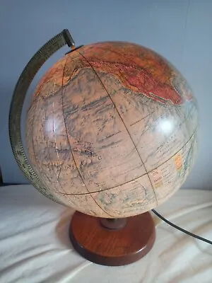 Vintage Philips Polyglobe Illuminated World Globe Mid Cent.PLEASE READ DESCRIPTI • £24.99