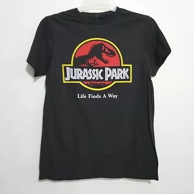 Jurassic Park Classic Logo Graphic T-Shirt Shirt Men 90's Movie Poster Black NEW • $7.99