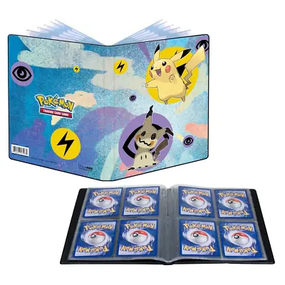 Pikachu & Mimikyu ULTRA PRO 4 POCKET PORTFOLIO ALBUM FOLDER POKEMON • $17.95