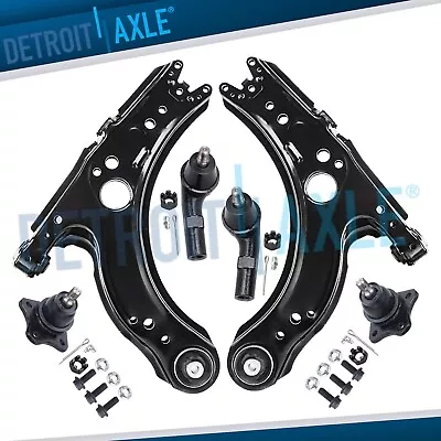 Front Lower Control Arms Ball Joints Outer Tie Rods Kit For VW Jetta Golf Beetle • $84.36