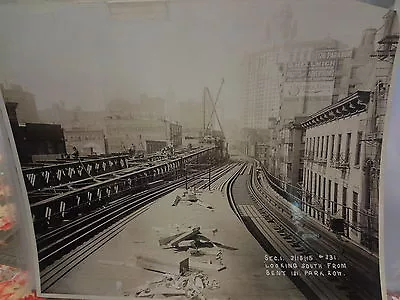 1915 Mulberry Street Park Row Manhattan Subway NYC New York City Photo • $99.99