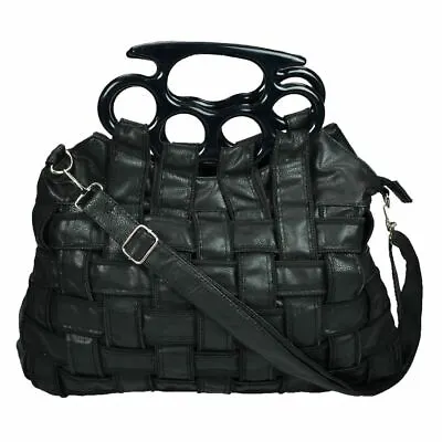 £19.99 • Buy Jade Bag Black Ladies One Size Goth Emo Punk Gothic Knuckle Duster Handle