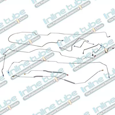 1970-71 Ford Fairlane Torino Complete Power Disc Brake Line Set Kit Oe Steel • $170