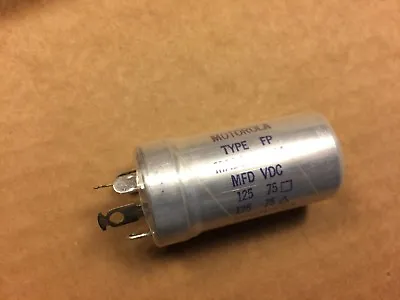 NOS Mallory Type FP 125 Uf + 125 Uf At 75v + 75v Can Capacitor (Qty Available) • $10