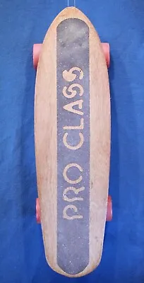 Vintage! ~ 1970's Era / Pro-Class /  Wooden Skateboard! • $132.95