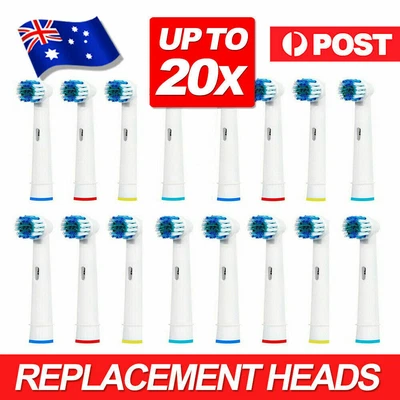 $12.99 • Buy 20 X Electric Toothbrush Replacement X-Stong Heads For Oral B Braun Au Stock