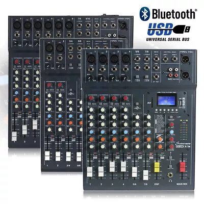 CHOICE Studiomaster CLUB XS 6 8 10 Channel PA Mixer Desk USB Bluetooth Playback • £145