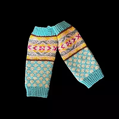 NWT Lindsay Mason French Knot Handmade Nepal Leg Warmers • £24.11