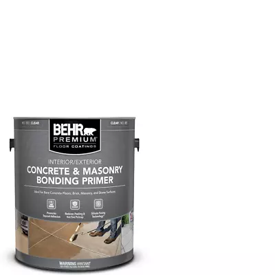 1 Gallon Clear Concrete Masonry Bonding Primer Garage Basement Epoxy Paint • $25.97