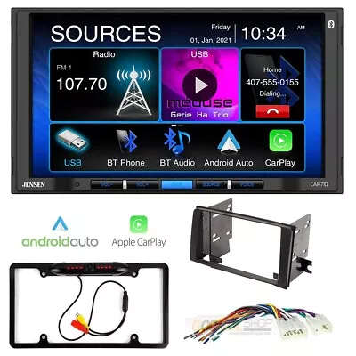 Jensen CAR710 7  Bluetooth Car Stereo W/Apple CarPlay For 2003-09 Toyota 4Runner • $187.99