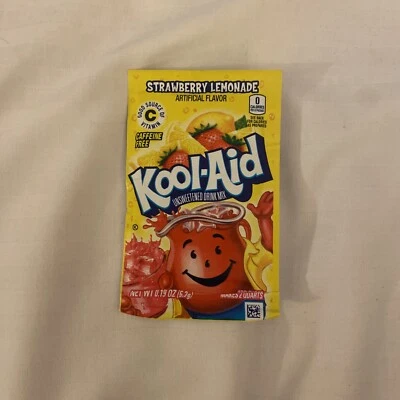 £1 • Buy Kool Aid American Powder Mix Drink Strawberry Lemomade Single Sachet