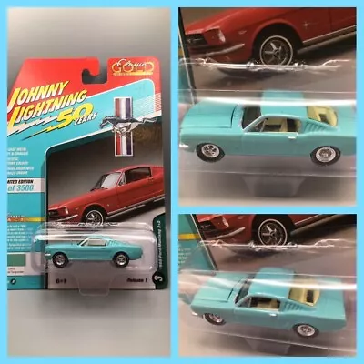 Johnny Lightning 1965 65 FORD MUSTANG Turquoise New In Package 50 YEARS Edition • $9.95