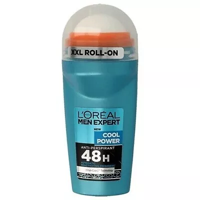 6 X L'Oreal Men Expert Cool Power 48H Anti-Perspirant Roll-On Deodorant 50ml • £17.99