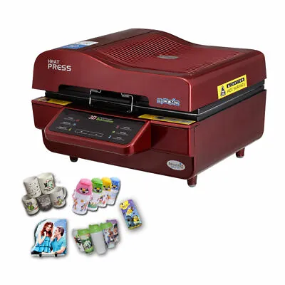 New 3D Sublimation Transfer Heat Press Machine Printer For Phone Cases Mugs Cups • $1441.98