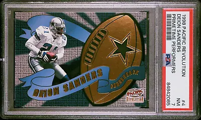 Deion Sanders 1998 Pacific Revolution Primetime Performers #4 Ssp Psa 7! Pop 1!! • $39.99