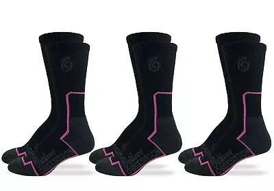 Outdoor Obsession Men's Women's Hiking Cushion Crew Sport Socks 3 Pair Pack • $15.99