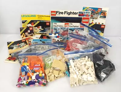 Vtg Large 5 Pound Mixed Lot Of Lego Pieces And 1 Pound Builder Books 70s And 80s • $69