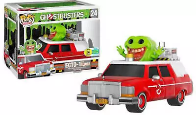 Funko POP Rides! Ghostbusters: Ecto -1 W/ Slimer (2016 SDCC)(Damaged Box) #24 • £90.71