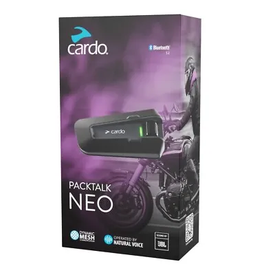 Cardo Packtalk Neo Motorcycle Helmet Bluetooth System - SIngle Authorized Seller • $299.99