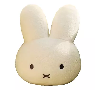 New Beige White HUGE Miffy Mascot Rabbit Face Sleeping Cushion Hug Bed Pillow • $28.98