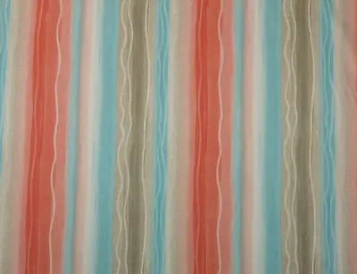 P Kaufmann Waterfall Malibu Pink Blue Stripe Multiuse Fabric By The Yard 54 W • $9.99