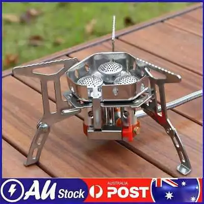 Camping Stove Portable Three Core Heads Camp Stove Ultralight Cookware Equipment • $28.59