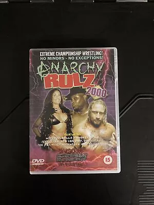 *RARE AF* ECW Anarchy Rulz 2000 Jerry Lynn RVD Rob Van Dam Rhino Paul Heyman • £19.99