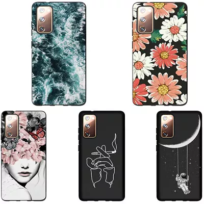 For Samsung S23 S24 S22 A54 A13 A14 A33 Pattern Silicone Back Case Phone Cover • $10.99