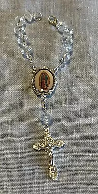 Virgin Mary Virgen De Guadalupe One Decade Auto Rosary Rosario Para Auto • $8.99