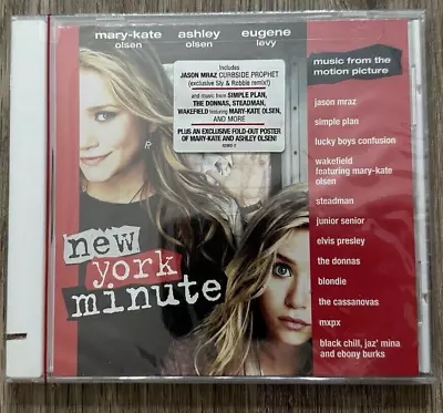 New York Minute Original Soundtrack CD W/ Poster Mary-Kate & Ashley Olsen • $15.99