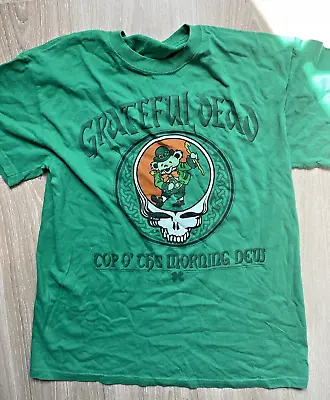 The GRATEFUL DEAD MORNING DEW Irish Leprechaun Green T SHIRT Small 2011 Top Band • $25.25
