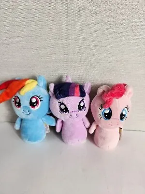 Hallmark Itty Bittys Set 3 My Little Pony Plush Pinkie Rainbow Dash Twilight 4.5 • $26.99
