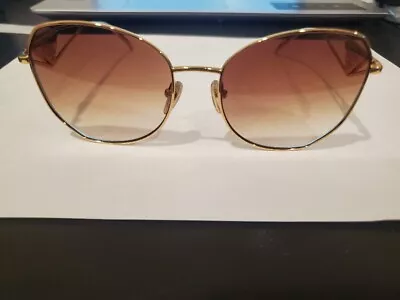 Prada PR 57YS Light Gold/Light Brown Grey Shaded (ZVN-3D0) Sunglasses NEW 57/18 • $209