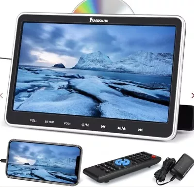 10.1  Screen 1080P Car Headrest DVD Player Back-Seat TV Monitor HDMI AV In & Out • $89.99