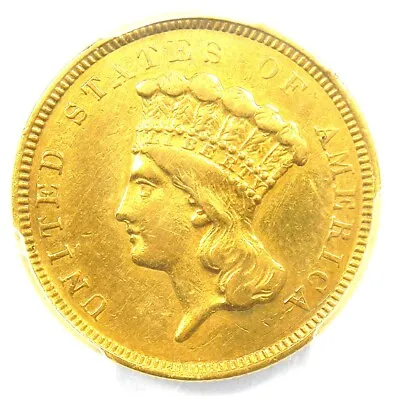 1854-O Three Dollar Indian Gold Coin $3 - Certified PCGS XF Details (Damage) • $1467.75