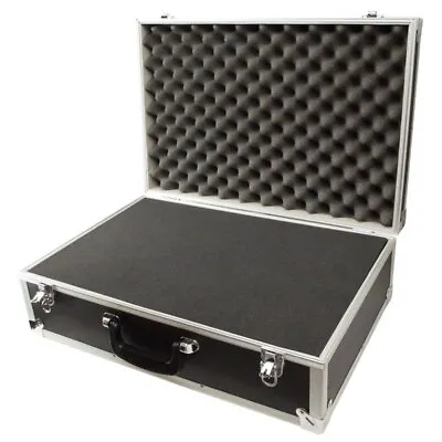 Large Carry Flight Case Foam Padded Protection Secure Storage Box 570x380x190mm • £59.50